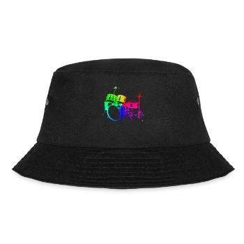 Drums Drums Drumstick Drummer Music Band Rock - Bucket Hat - black - Front - Lela (165cm)