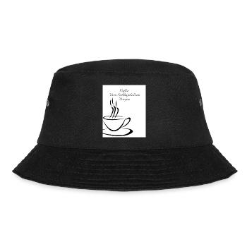 Kaffee Mein Lieblingsheld am Morgen - Bucket Hat - Schwarz - Vorne - Lela (165cm)