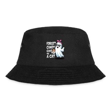 Halloween Cat Forget Candy Give Me A Cat - Bucket Hat - black - Front - Lela (165cm)