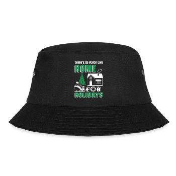 Christmas No Place Like Home For Holidays - Bucket Hat - black - Front - Lela (165cm)