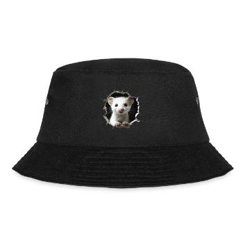 Ermine - Bucket Hat - black - Front - Lela (165cm)