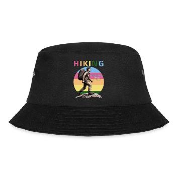 MOUNTAINEERING HIKING - Bucket Hat - black - Front - Lela (165cm)