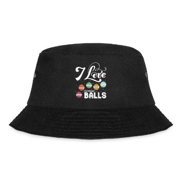 I Love Christmas Balls - Bucket Hat - black - Front - Lela (165cm)