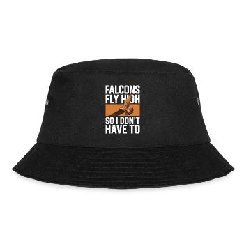 Explore the Art of Falconry with Magnificent Birds - Bucket Hat - Schwarz - Vorne - Lela (165cm)