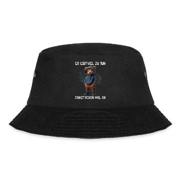 There's a lot to do Get started Teddy Bear - Bucket Hat - black - Front - Lela (165cm)