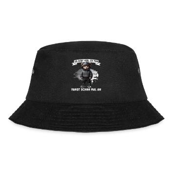 There's a lot to do Get started Teddy Bear - Bucket Hat - black - Front - Lela (165cm)