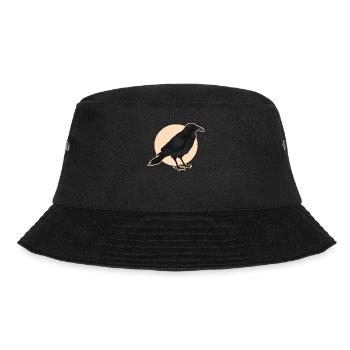 Crows Ravens Birds Gifts - Bucket Hat - black - Front - Lela (165cm)