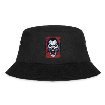 Vampire Rage - Horror Art Illustration - Bucket Hat - black - Front - Lela (165cm)