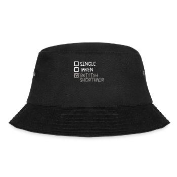 British Shorthair Gifts - Bucket Hat - Schwarz - Vorne - Lela (165cm)