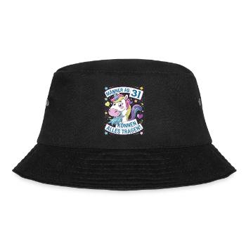 Men aged 31 and over can wear anything for their 31st birthday - Bucket Hat - black - Front - Lela (165cm)