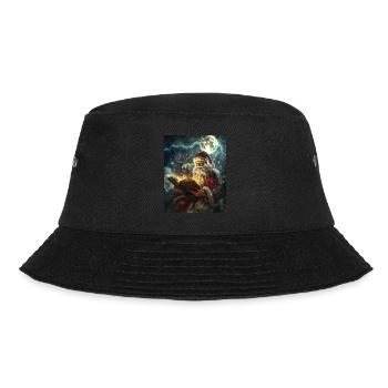 Weihnachtsmann Frauen Männer Kinder Weihnachten - Bucket Hat - Schwarz - Vorne - Lela (165cm)