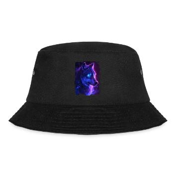 Wolf - Bucket Hat - Schwarz - Vorne - Lela (165cm)