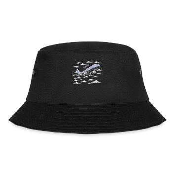 My first plane trip First time flying - Bucket Hat - black - Front - Lela (165cm)