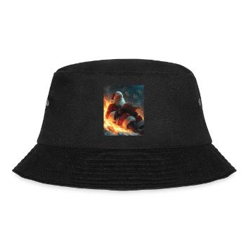 Weihnachtsmann Frauen Männer Kinder Weihnachten - Bucket Hat - Schwarz - Vorne - Lela (165cm)