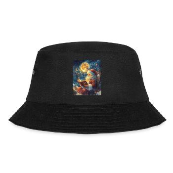 Weihnachtsmann Frauen Männer Kinder Weihnachten - Bucket Hat - Schwarz - Vorne - Lela (165cm)