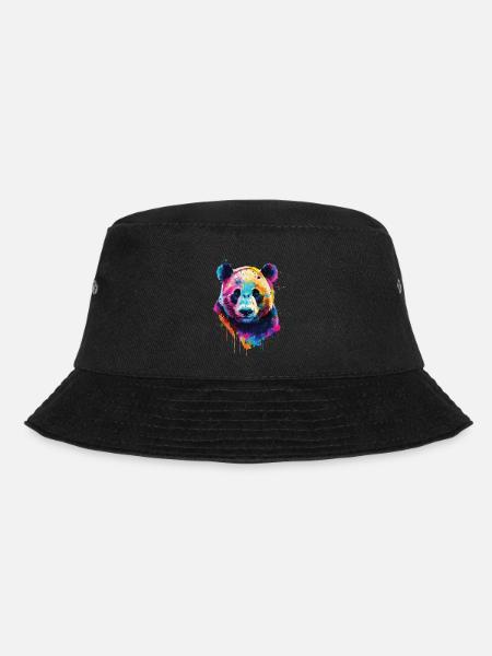 Panda - Bucket Hat - Schwarz