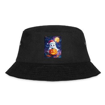 Halloween Gift Ghost with Christmas Hat Decoration - Bucket Hat - black - Front - Lela (165cm)