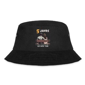 5 YEARS A GOOD TEAM MAN WOMAN - Bucket Hat - black - Front - Lela (165cm)