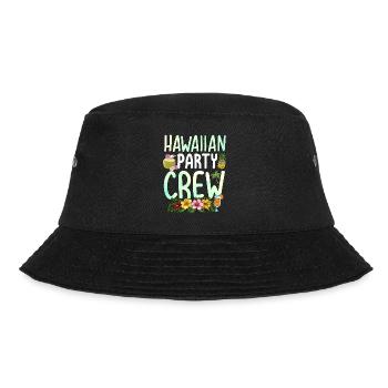 Hawaii Party Crew - Bucket Hat - Schwarz - Vorne - Lela (165cm)