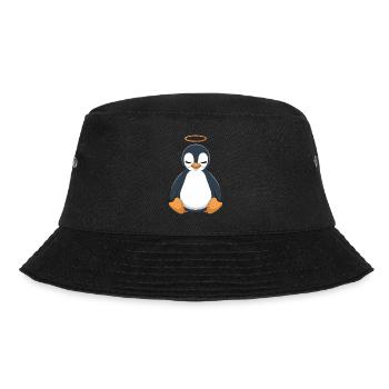 Cute penguin with halo - Bucket Hat - black - Front - Lela (165cm)