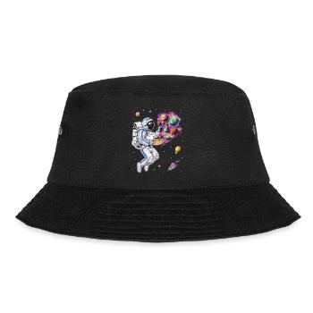 Space Astronaut Painter - Bucket Hat - black - Front - Lela (165cm)