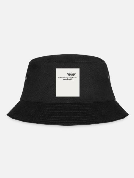 fly like a butterfy sting like a bee mohammad ali - Bucket Hat - Schwarz