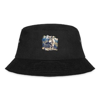 Wolves Wolf - Bucket Hat - black - Front - Lela (165cm)