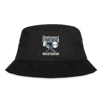 Forensischer Techniker - Bucket Hat - Schwarz - Vorne - Lela (165cm)