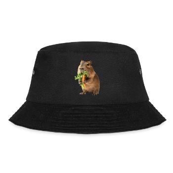 Wasserschwein - Bucket Hat - Schwarz - Vorne - Lela (165cm)