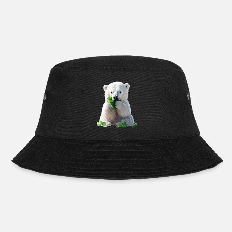 Eisbär - Bucket Hat - Schwarz