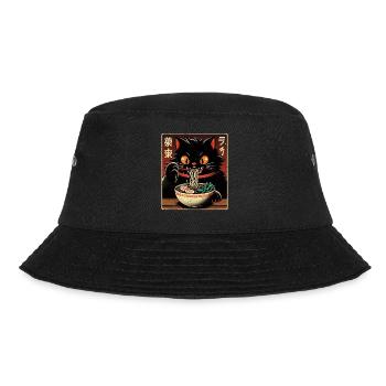 Chat Ramen Nouilles Anime Japonais Chat Chaton - Bob - noir - Devant - Lela (165cm)