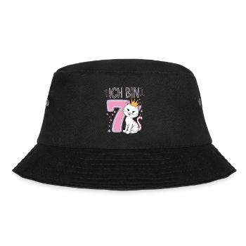 7e anniversaire chat chaton fête d’anniversaire des enfants - Bob - noir - Devant - Lela (165cm)