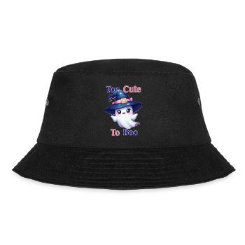 Entzückender Geist im Hexenhut – Too Cute to Boo - Bucket Hat - Schwarz - Vorne - Lela (165cm)