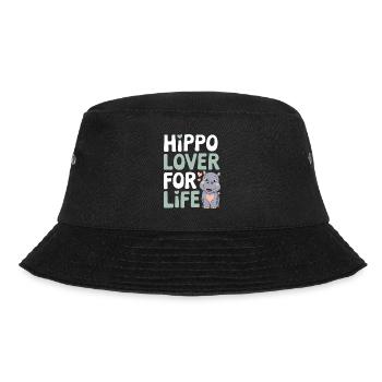 Adorable bébé hippopotame oeuvre pour les amateurs d’hippopotames - Bob - noir - Devant - Lela (165cm)