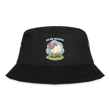 Hamburg Sheep North German Cool Colleague Fun Funny - Bucket Hat - black - Front - Lela (165cm)