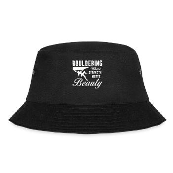 Bouldering Strength Meets Beauty Bouldering - Bucket Hat - black - Front - Lela (165cm)
