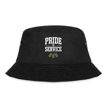 Honor Veterans Day with Patriotism and Military - Bucket Hat - Schwarz - Vorne - Lela (165cm)