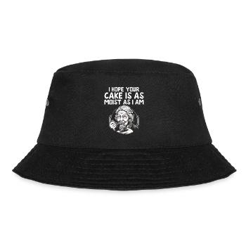 Ich hoffe, dein Kuchen ist so saftig wie ich backe Bake B - Bucket Hat - Schwarz - Vorne - Lela (165cm)