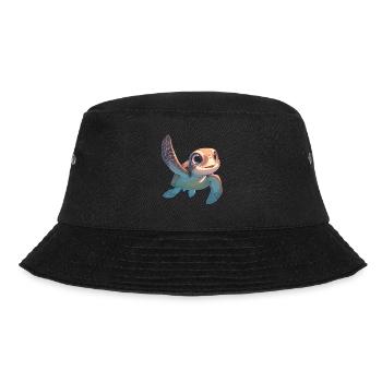 Sea Turtle Meeresschildkröten Meeresschildkröte - Bucket Hat - Schwarz - Vorne - Lela (165cm)