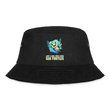 Sea Turtle Meeresschildkröten Meeresschildkröte - Bucket Hat - Schwarz - Vorne - Lela (165cm)
