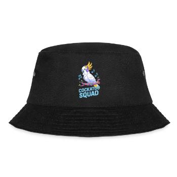 Cockatoo Squad Musik Papagei Kunst - Bucket Hat - Schwarz - Vorne - Lela (165cm)