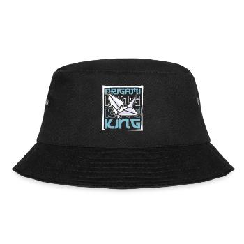 Origami King Paper Crane Folding Owl Master - Bucket Hat - black - Front - Lela (165cm)