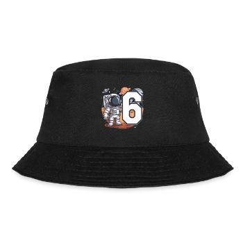 6th Birthday Astronaut Space Adventure for Boys - Bucket Hat - black - Front - Lela (165cm)