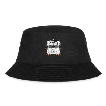 Offizielles Schlafshirt Süßes Pinguin Paar - Bucket Hat - Schwarz - Vorne - Lela (165cm)