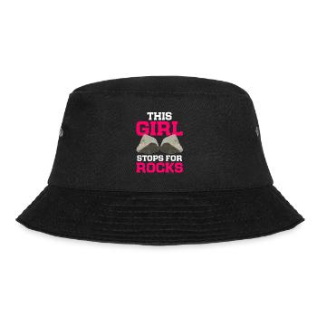 Rock Collector Geology Geologist - Bucket Hat - Schwarz - Vorne - Lela (165cm)