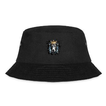 Greyhound Dog Head Portrait Crown - Bucket Hat - black - Front - Lela (165cm)