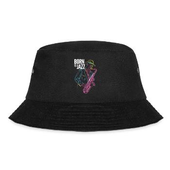Born for Jazz & Saxophone Melodies - Bucket Hat - black - Front - Lela (165cm)