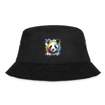 Panda Head Portrait Pop Art - Bucket Hat - black - Front - Lela (165cm)