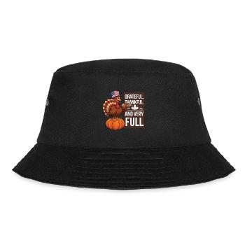 Lustiger Thanksgiving Truthahn - Bucket Hat - Schwarz - Vorne - Lela (165cm)