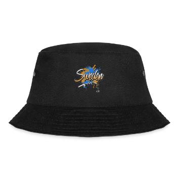Schweden Angeln Angler Fischen - Bucket Hat - Schwarz - Vorne - Lela (165cm)